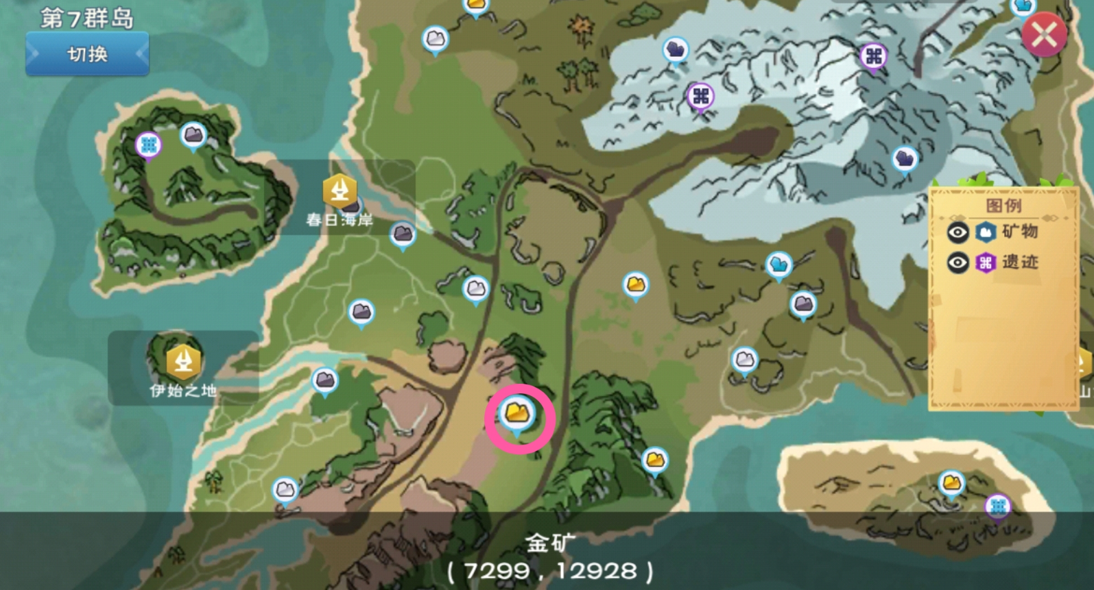 创造与魔法金矿哪里多